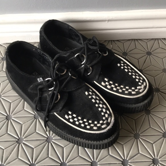 T.U.K Shoes - TUK black suede platform creepers shoes - 9